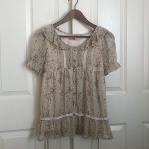Ank Femme Lolita Milkmaid Top